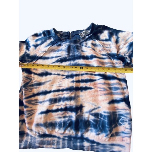 YFB Young Fabulous & Broke Sweatshirt Pink/Blue Tie Dye 1/4 Zip Back Sz M - Picture 8 of 10